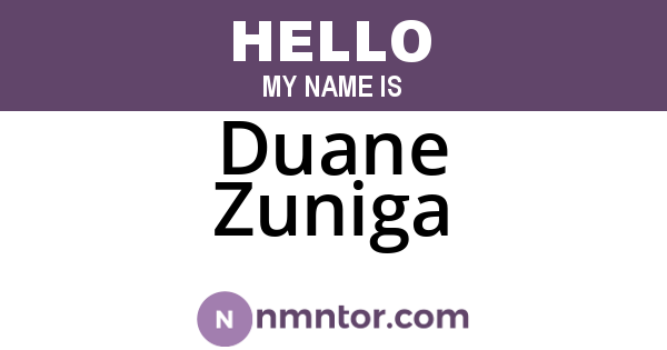 Duane Zuniga