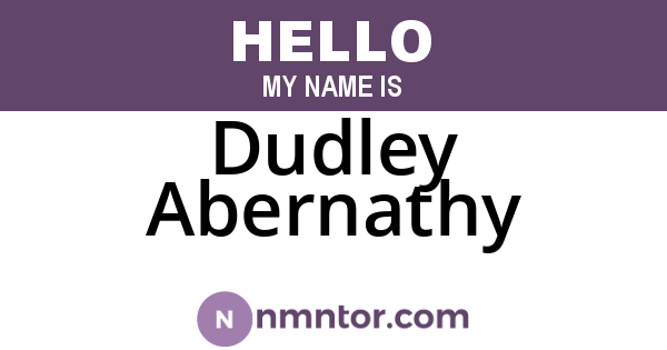 Dudley Abernathy