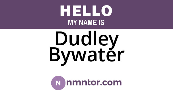 Dudley Bywater