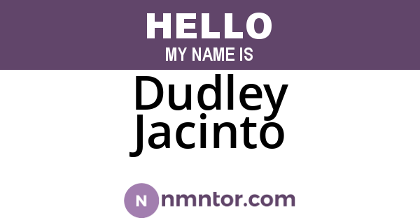 Dudley Jacinto
