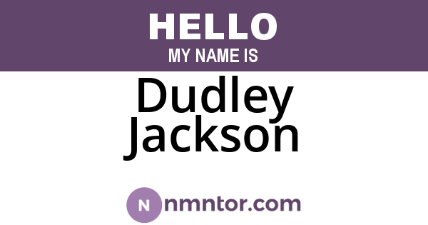 Dudley Jackson