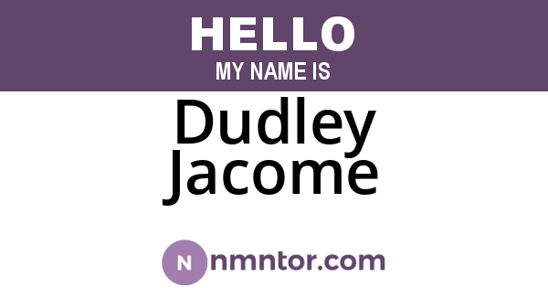 Dudley Jacome