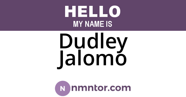 Dudley Jalomo