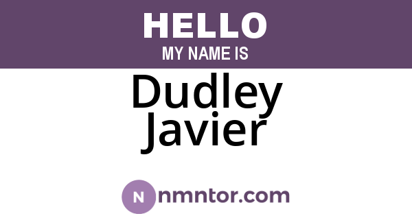 Dudley Javier