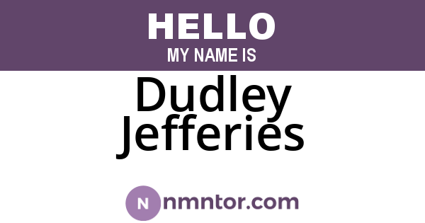 Dudley Jefferies