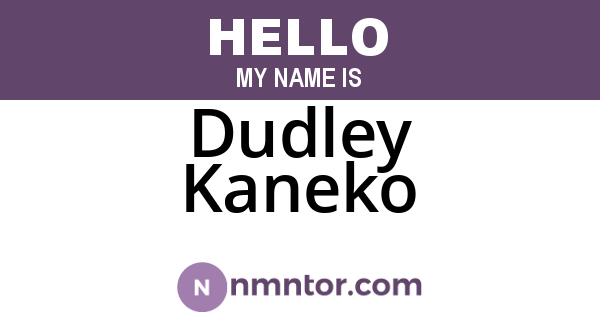Dudley Kaneko