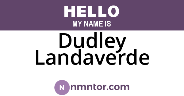 Dudley Landaverde