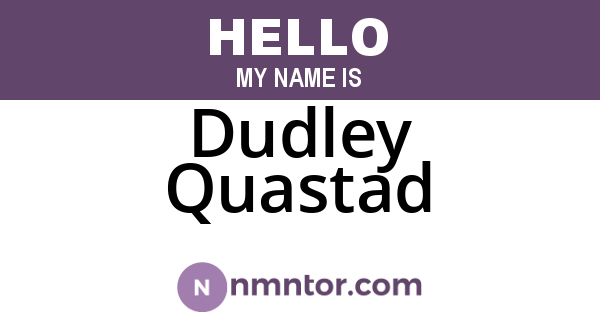 Dudley Quastad