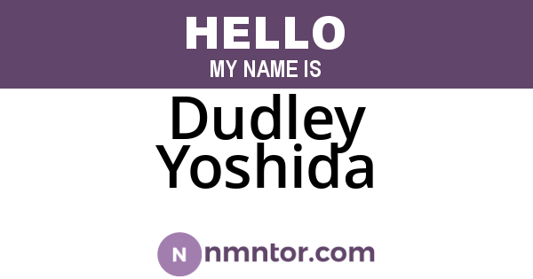 Dudley Yoshida