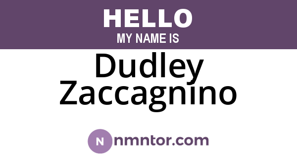 Dudley Zaccagnino