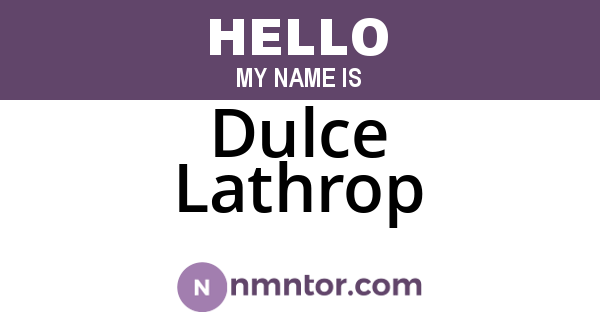 Dulce Lathrop
