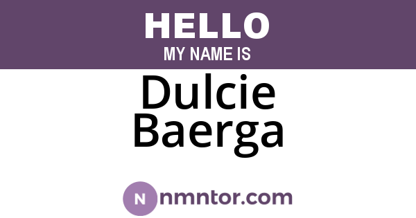 Dulcie Baerga