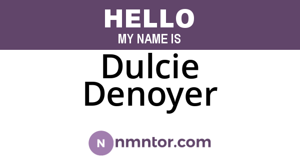 Dulcie Denoyer