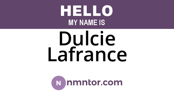 Dulcie Lafrance