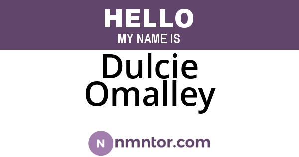 Dulcie Omalley