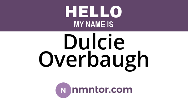 Dulcie Overbaugh