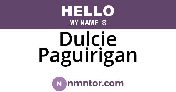 Dulcie Paguirigan