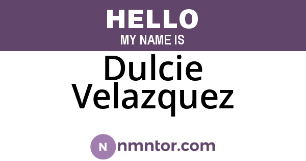 Dulcie Velazquez
