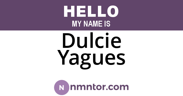 Dulcie Yagues