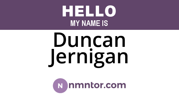 Duncan Jernigan