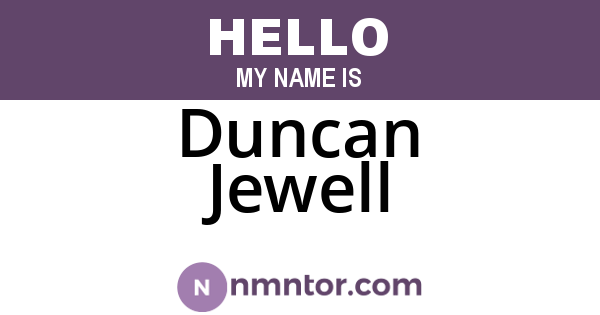 Duncan Jewell