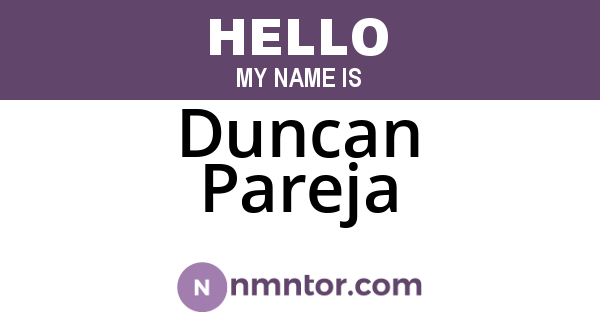 Duncan Pareja