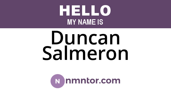 Duncan Salmeron