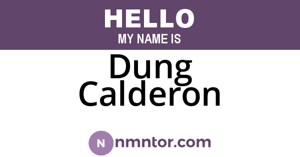 Dung Calderon