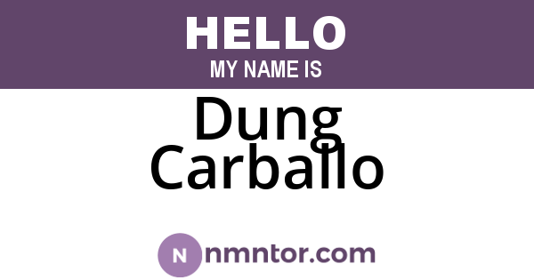 Dung Carballo