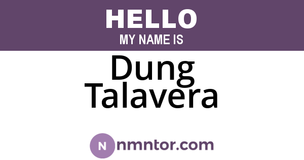 Dung Talavera