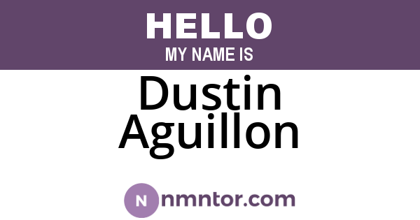 Dustin Aguillon