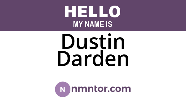Dustin Darden
