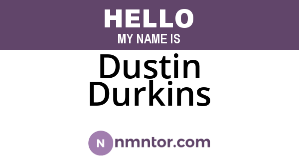 Dustin Durkins