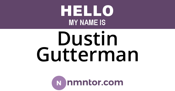 Dustin Gutterman