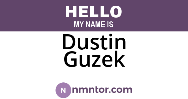 Dustin Guzek