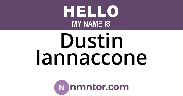 Dustin Iannaccone