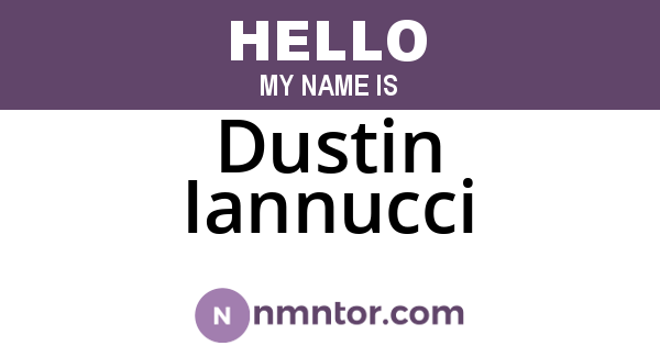 Dustin Iannucci