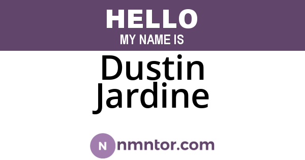 Dustin Jardine