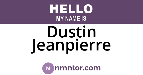 Dustin Jeanpierre