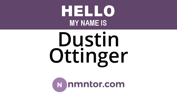 Dustin Ottinger
