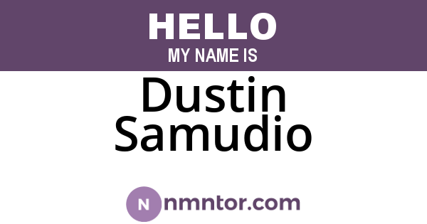 Dustin Samudio
