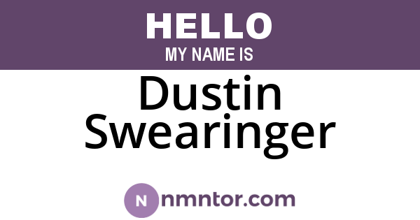 Dustin Swearinger