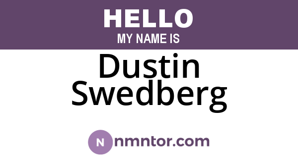 Dustin Swedberg