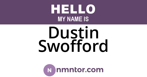 Dustin Swofford