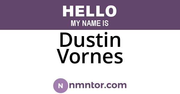 Dustin Vornes