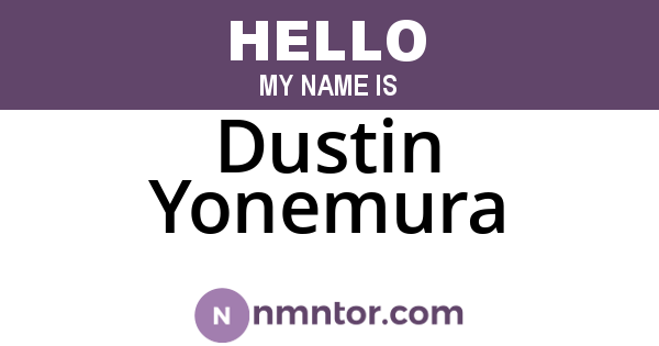 Dustin Yonemura