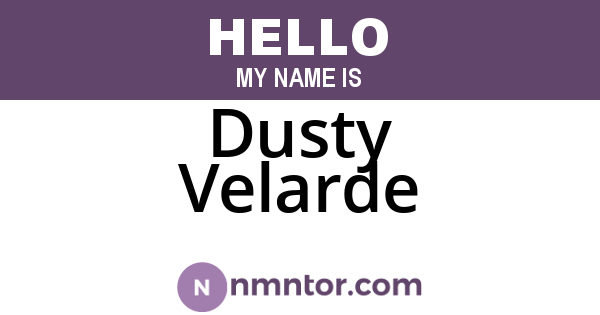 Dusty Velarde