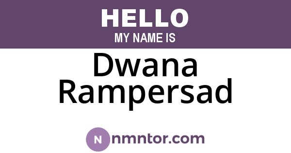 Dwana Rampersad