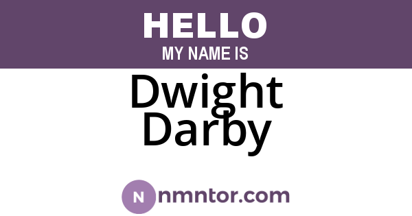 Dwight Darby