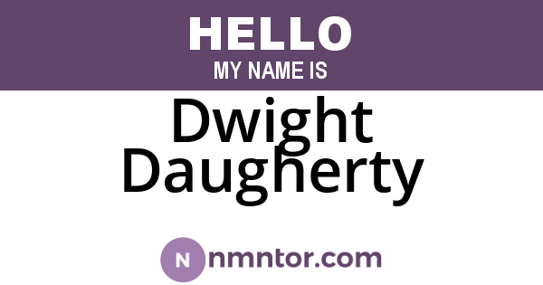 Dwight Daugherty
